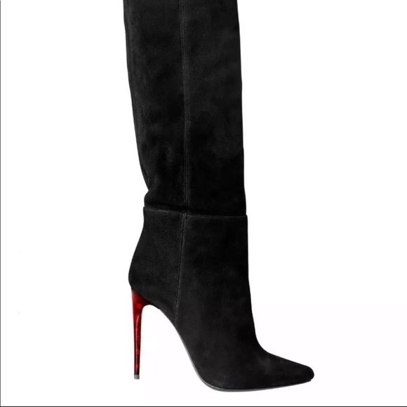 Balmain Shoes - H&m Balmain Black Suede otk thigh boots New sz 36